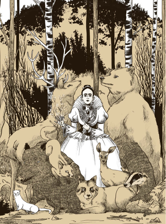 Illustration extraite de "Báthory, la comtesse maudite" (Steinkis, Paris, 2022)